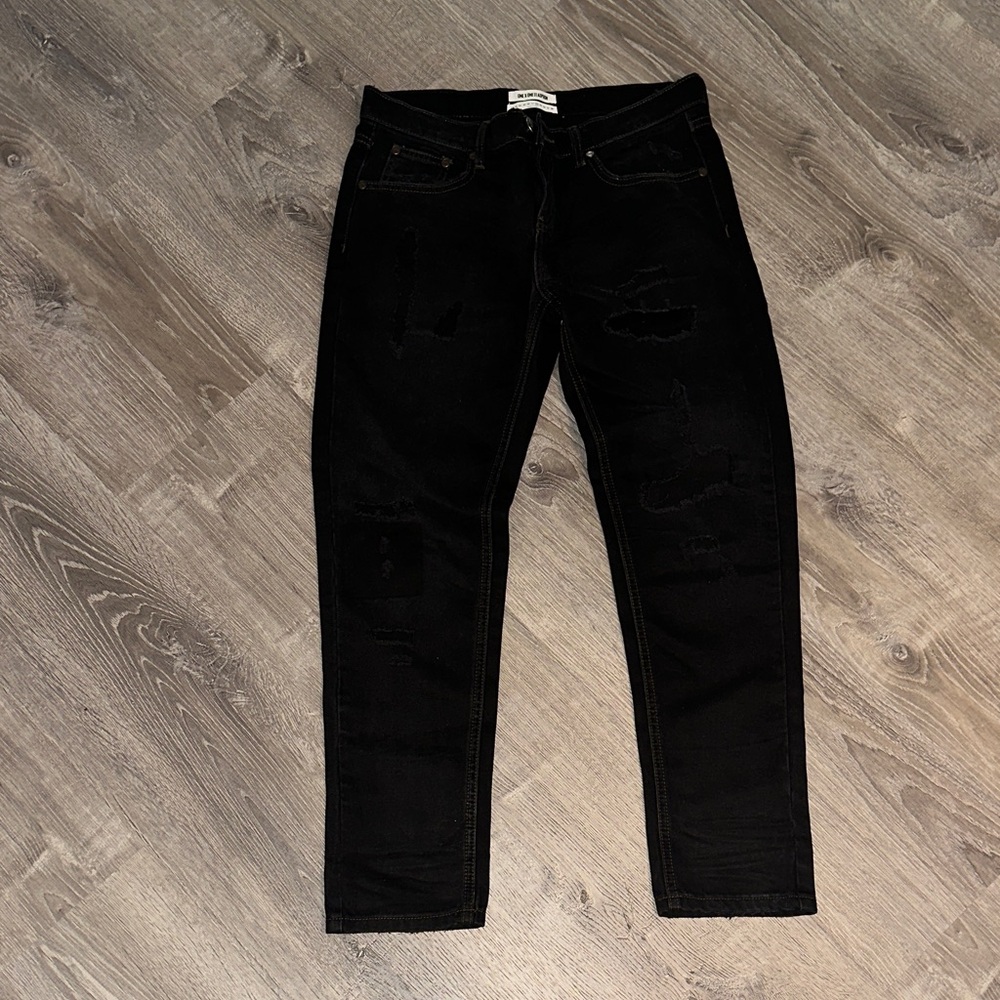 One Teaspoon Black Ankle Jeans